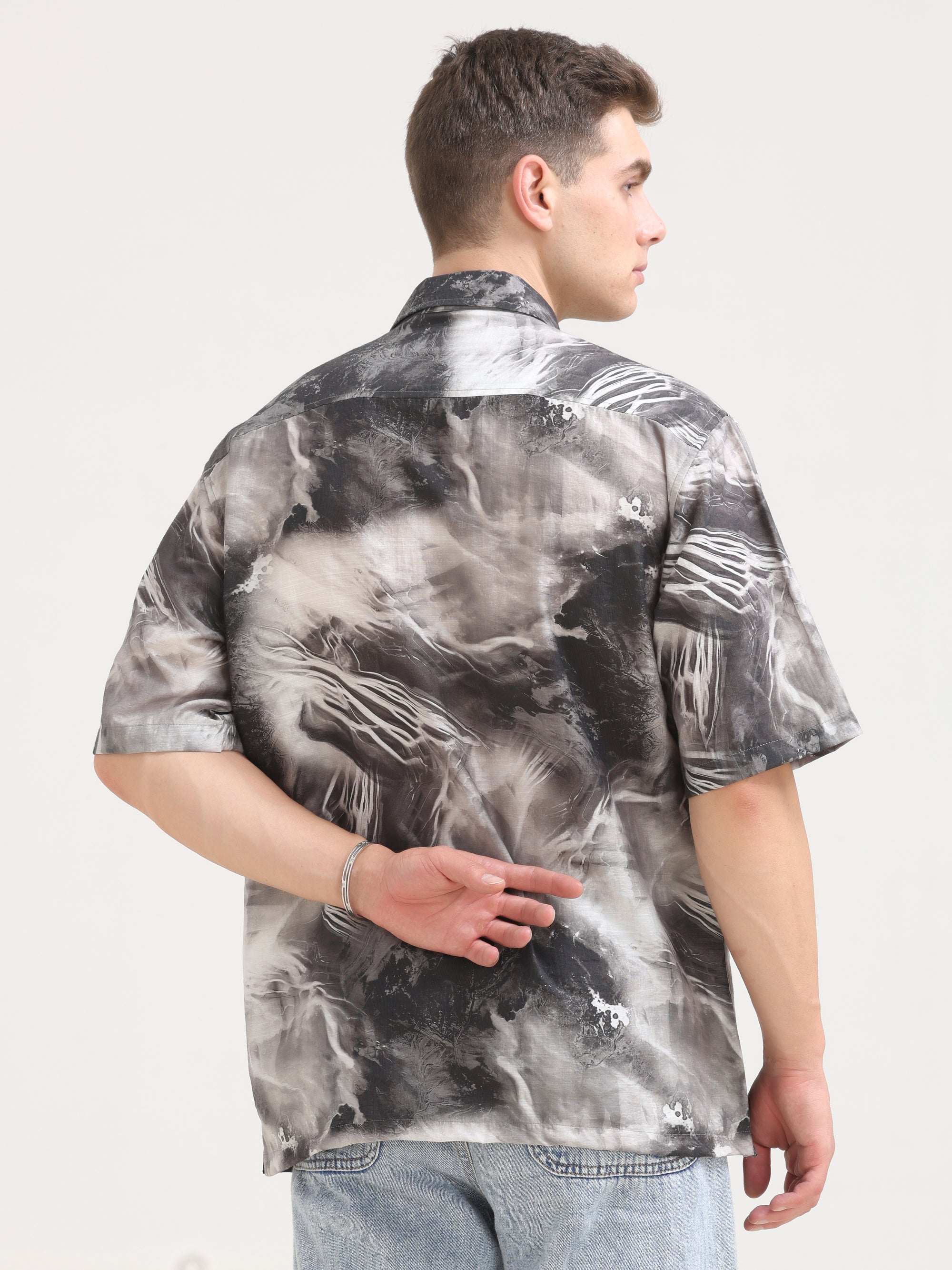 Coal Black Oversized Shirt