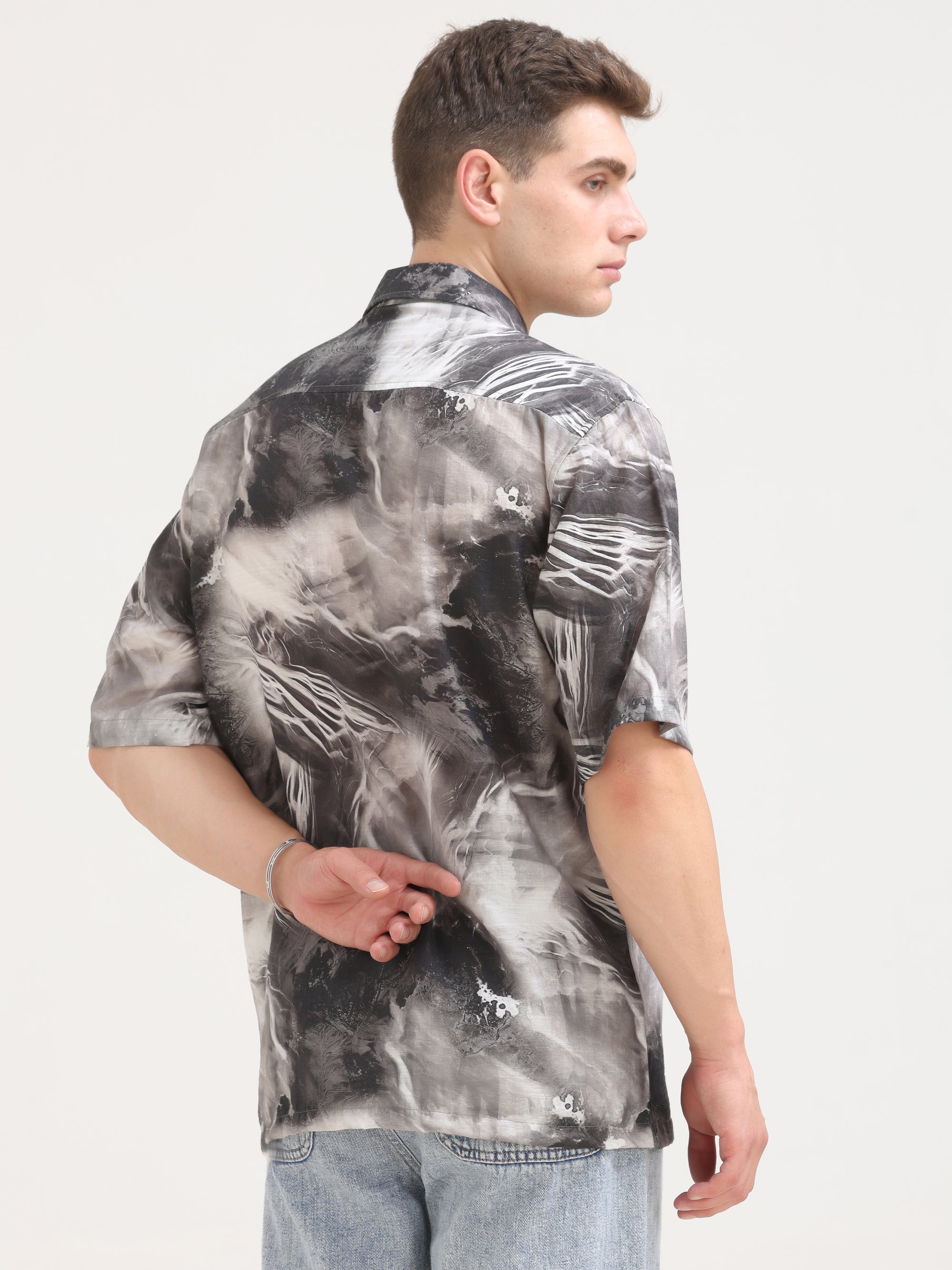Coal Black Oversized Shirt