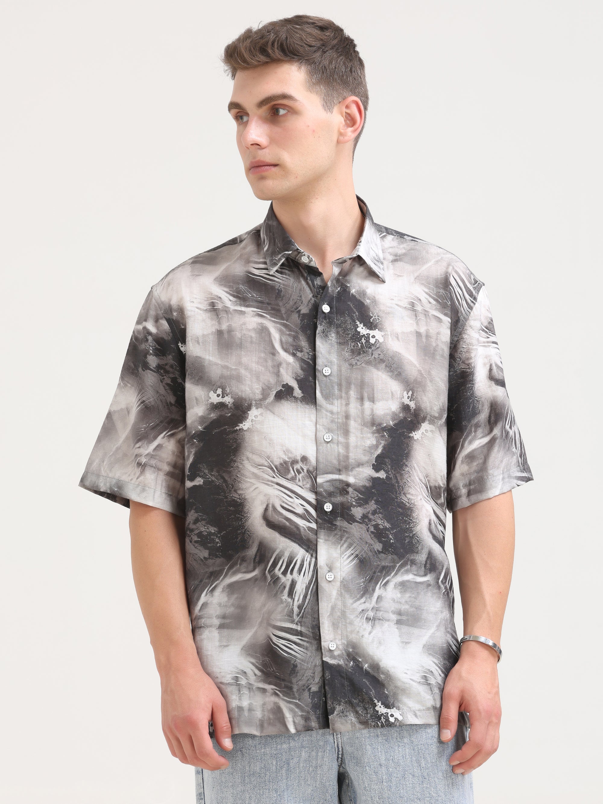 Coal Black Oversized Shirt
