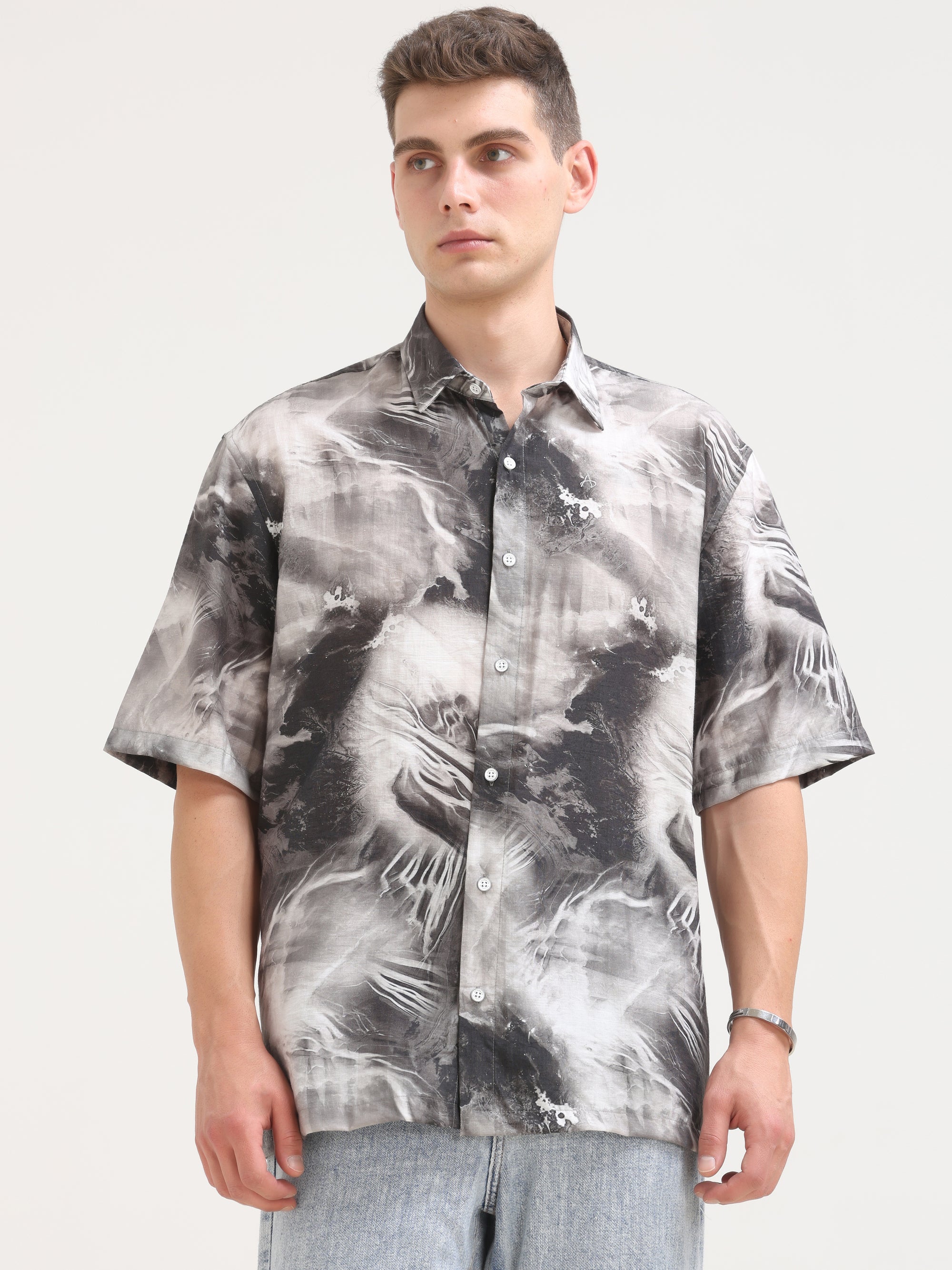 Coal Black Oversized Shirt