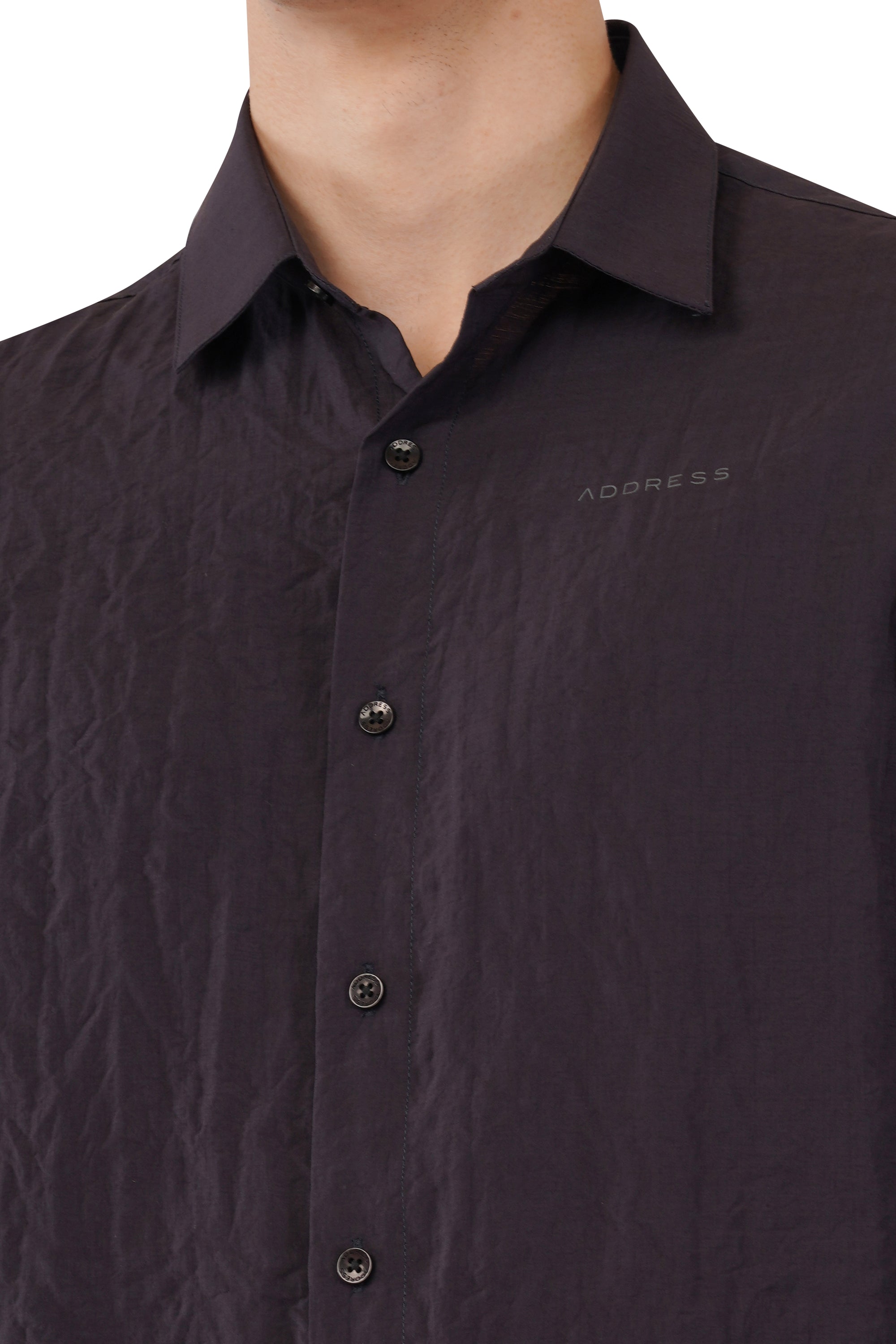 Relaxed Fit Charcol Full Sleeve Shirt