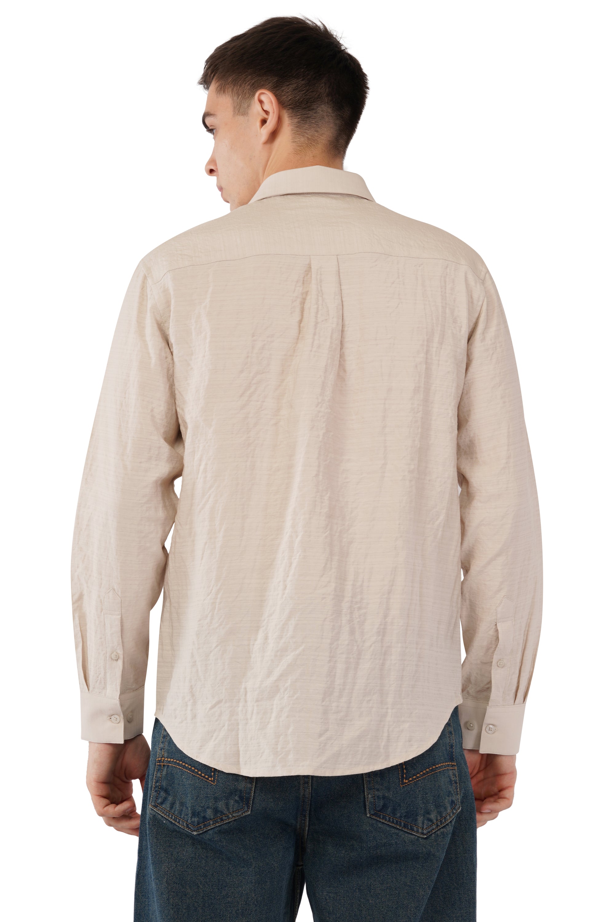 Relaxed Fit Off White Shirt