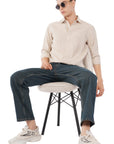 Relaxed Fit Off White Shirt