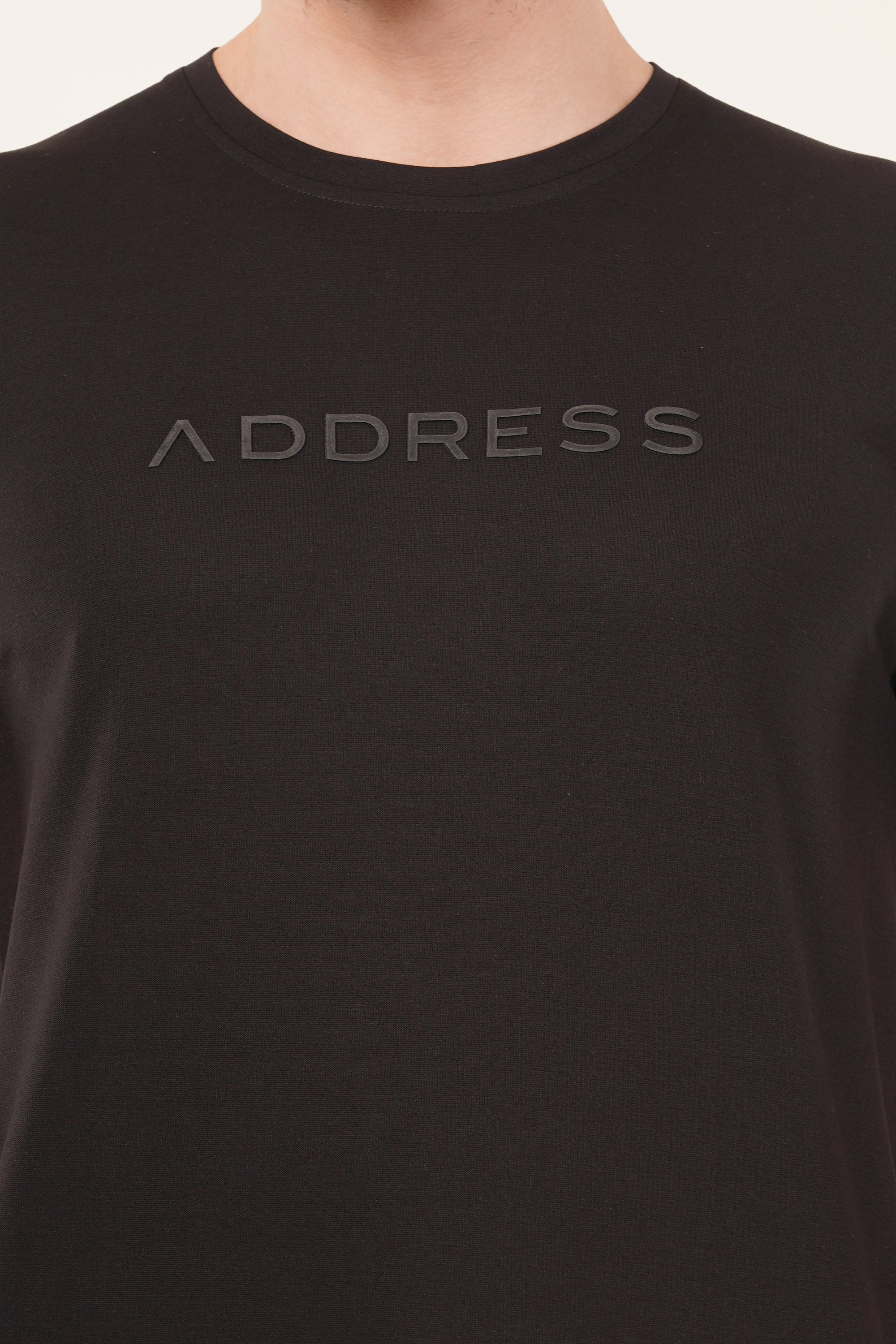 Half Sleeve Regular Fit Black T-Shirt