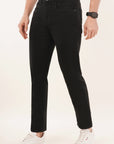 Comfort Fit Black Denim Pants