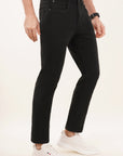 Comfort Fit Black Denim Pants