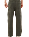 Straight Fit Dark Green Denim Pants