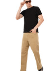 Beige Straight Fit Denim