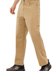 Beige Straight Fit Denim