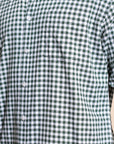 Green Check Relaxed Fit Full Sleeve Shirt
