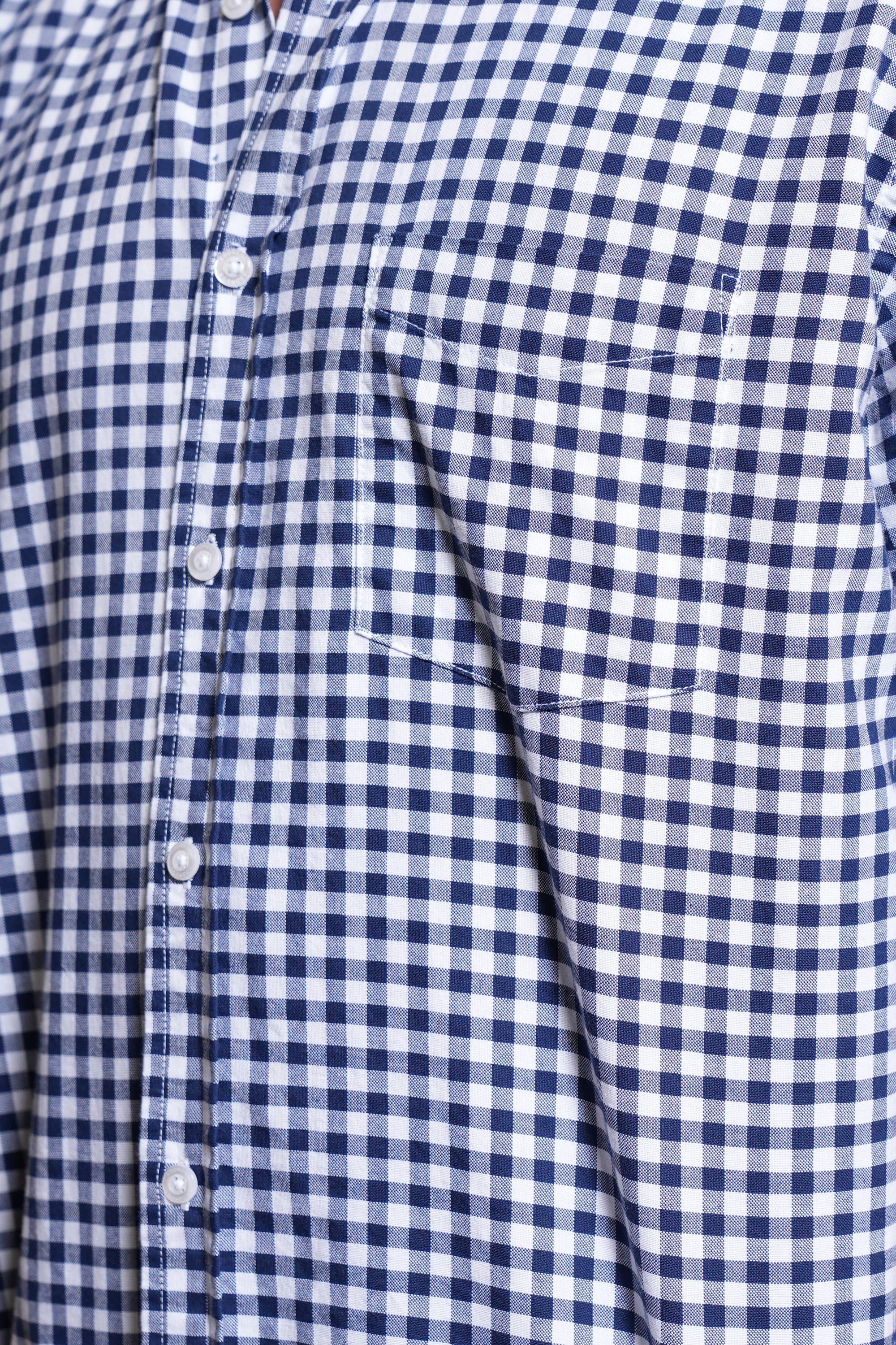 Blue Check Relaxed Fit Full Sleeve Shirt