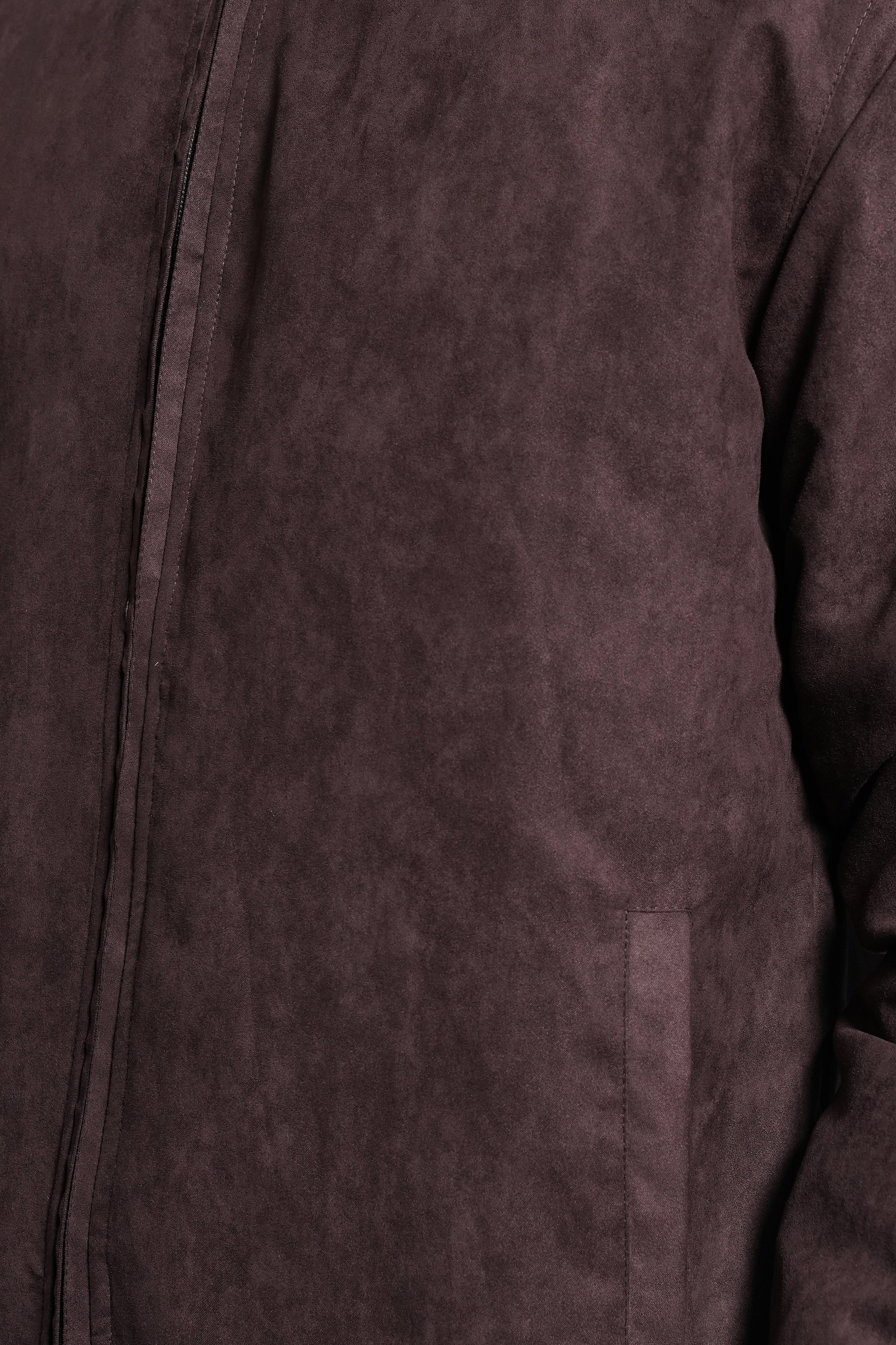 Coffee Brown Suede Jacket