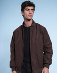 Coffee Brown Suede Jacket