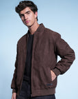 Coffee Brown Suede Jacket