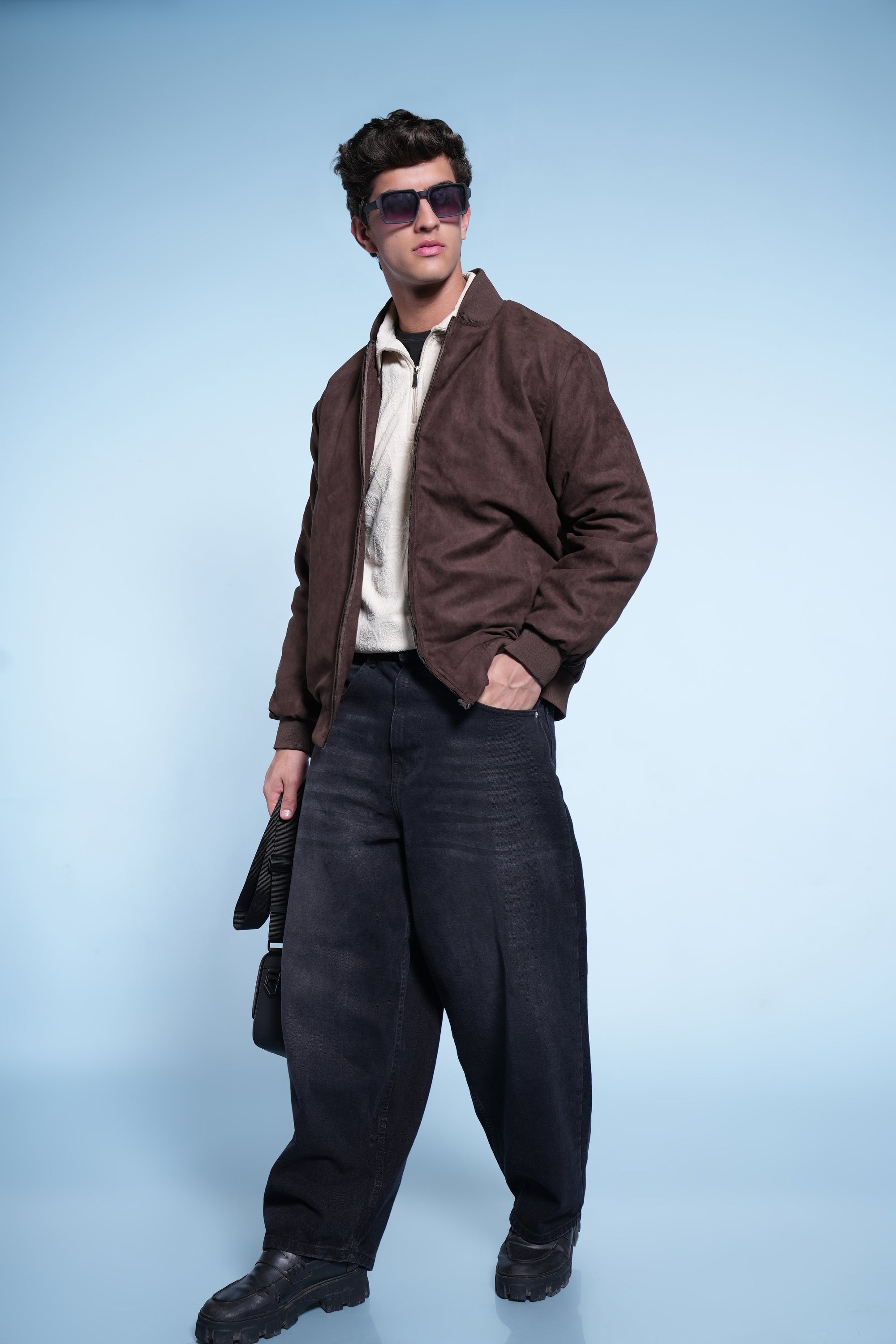 Coffee Brown Suede Jacket