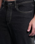 Dark Straight Fit Denim Pants