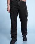 Dark Straight Fit Denim Pants
