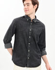 Grey Denim Relaxed Fit Shirt