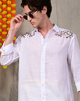 Meadow Vine Embroidered Relaxed Fit Shirt