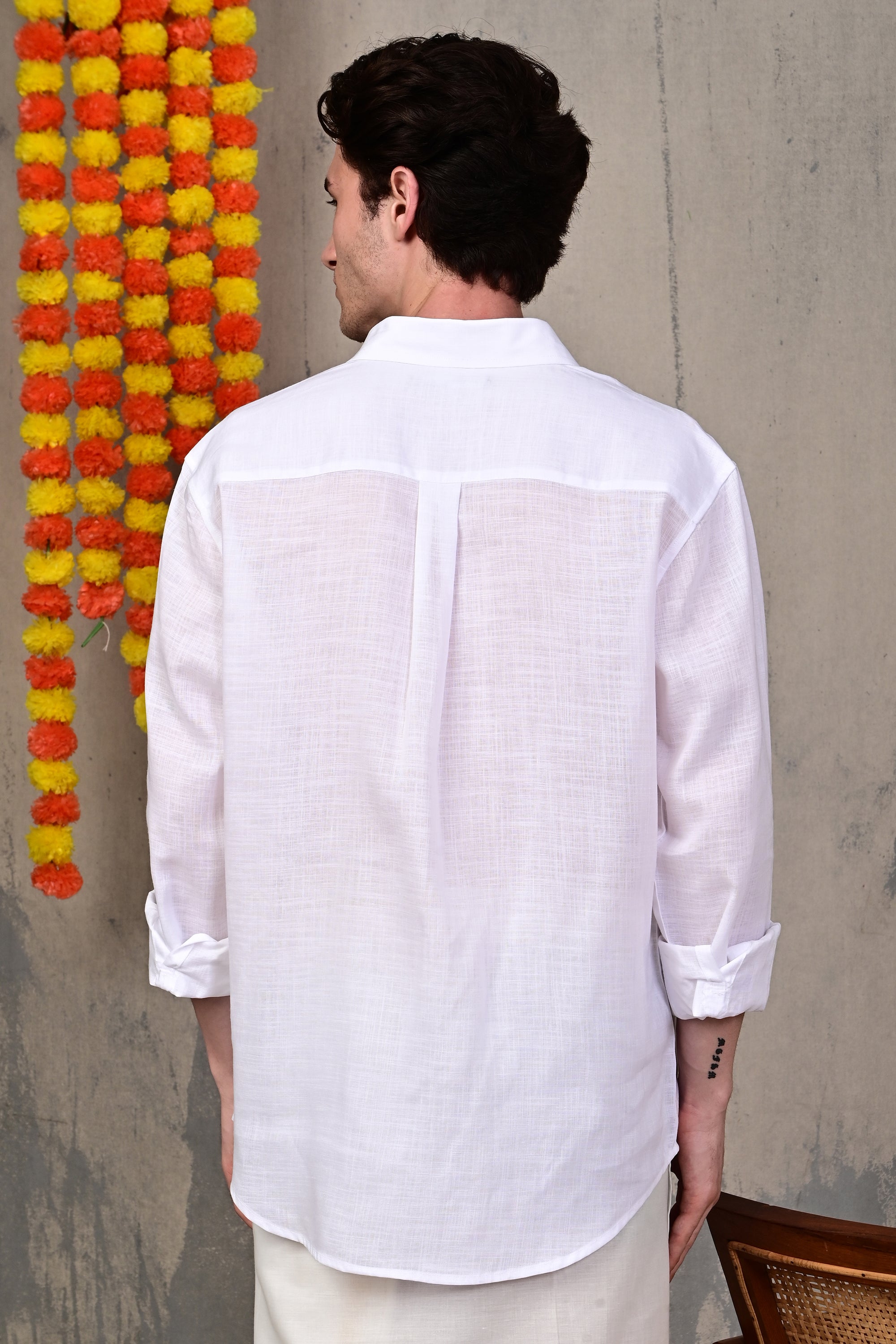 Meadow Vine Embroidered Relaxed Fit Shirt
