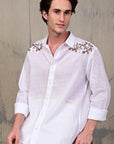 Meadow Vine Embroidered Relaxed Fit Shirt
