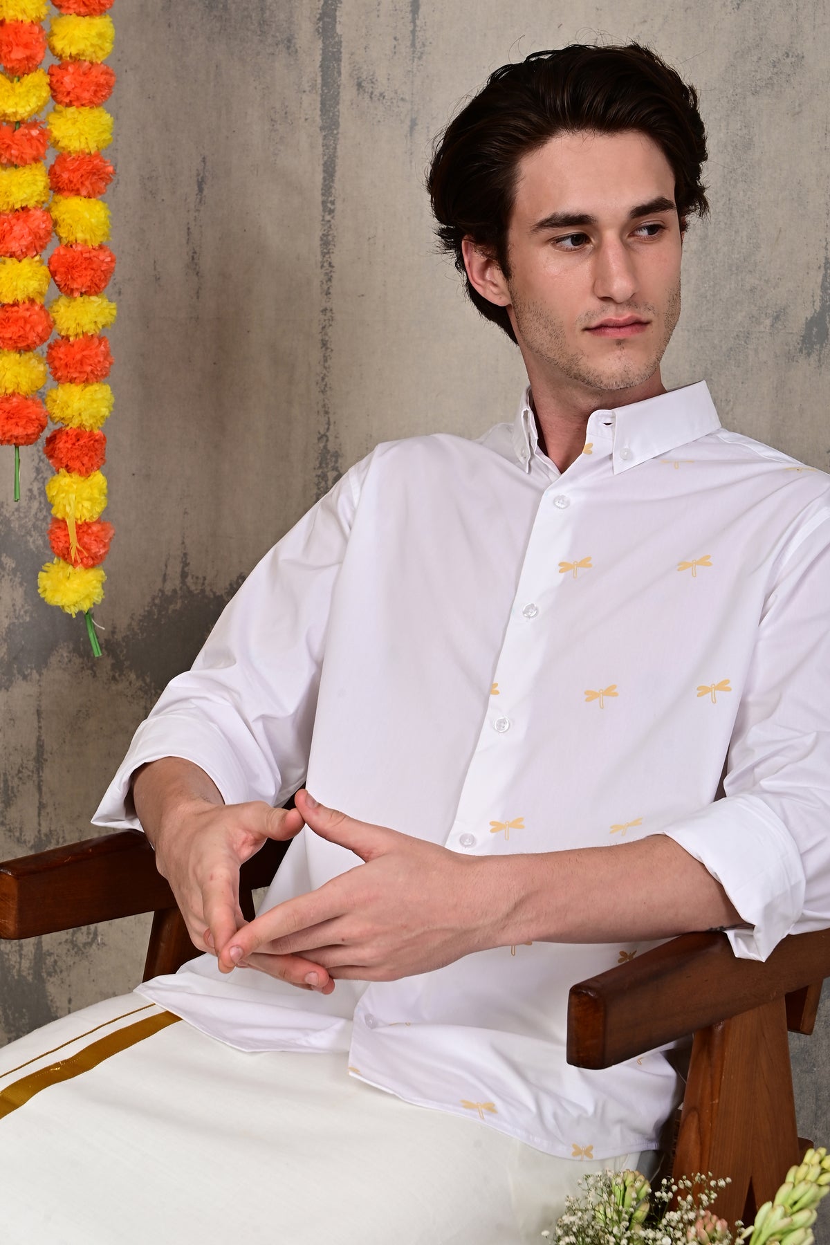 Dragonfly Drift Relaxed Fit Printed Shirt