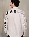 Cream Relaxed Fit Stretch Shirt