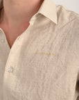 Relaxed Fit Off White Shirt