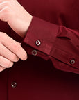 Maroon Flex Slim Fit Lycra Shirt