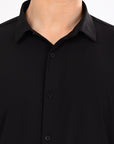 Black Stretch Slim Fit Shirt