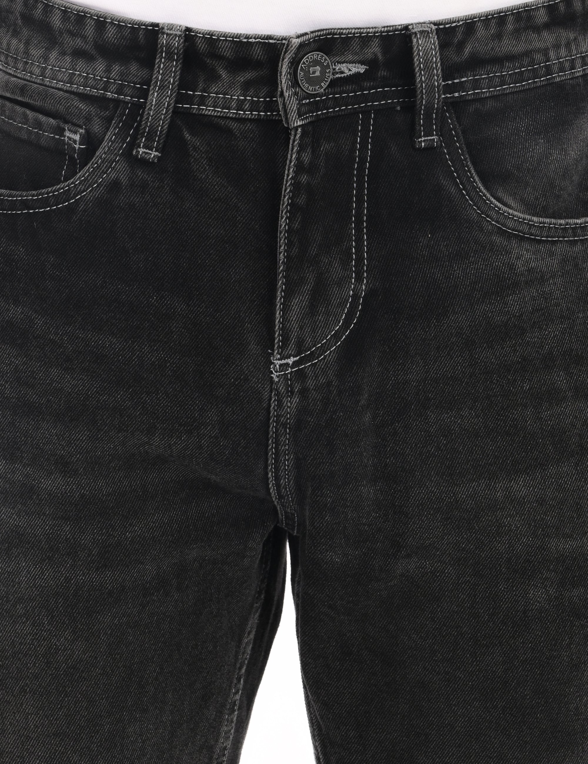 Comfort Fit Gray Denim Pants