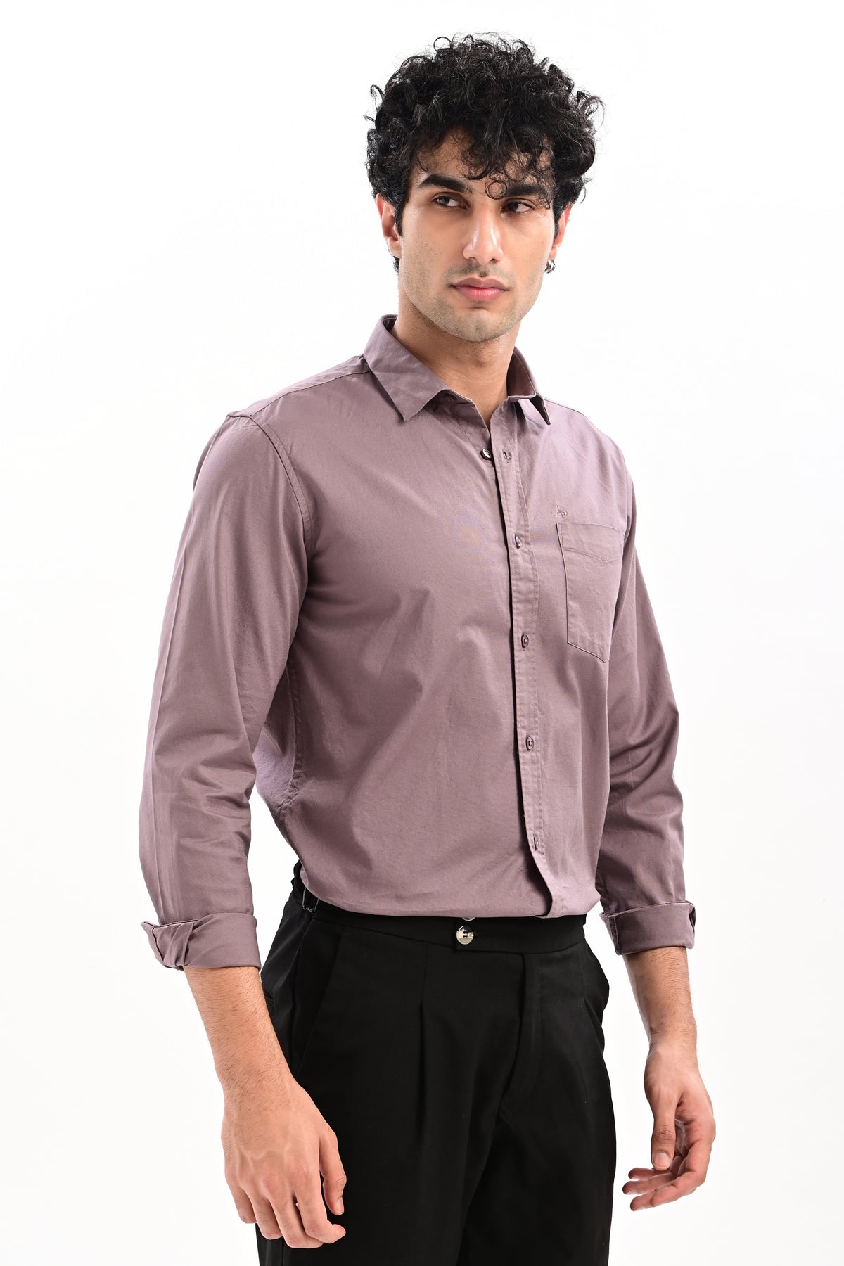 Elite Oxford Tapered Fit Full Sleeve Shirt – Old Lavender