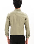 Elite Oxford Tapered Fit Full Sleeve Shirt – Sage Green