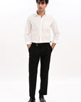 Elite Oxford Tapered Fit Full Sleeve Shirt – White