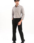 Elite Oxford Tapered Fit Full Sleeve Shirt – Cloud Grey