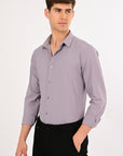 Lavender Stretch Slim Fit Shirt