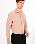 Light Pink Stretch Slim Fit Shirt