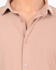 Light Pink Stretch Slim Fit Shirt