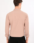 Light Pink Stretch Slim Fit Shirt