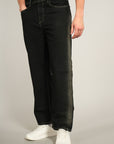 Dark Straight Fit Denim Pants