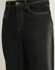 Dark Straight Fit Denim Pants