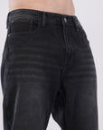 Comfort Fit Classic Black Denim Pants