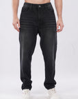 Comfort Fit Classic Black Denim Pants