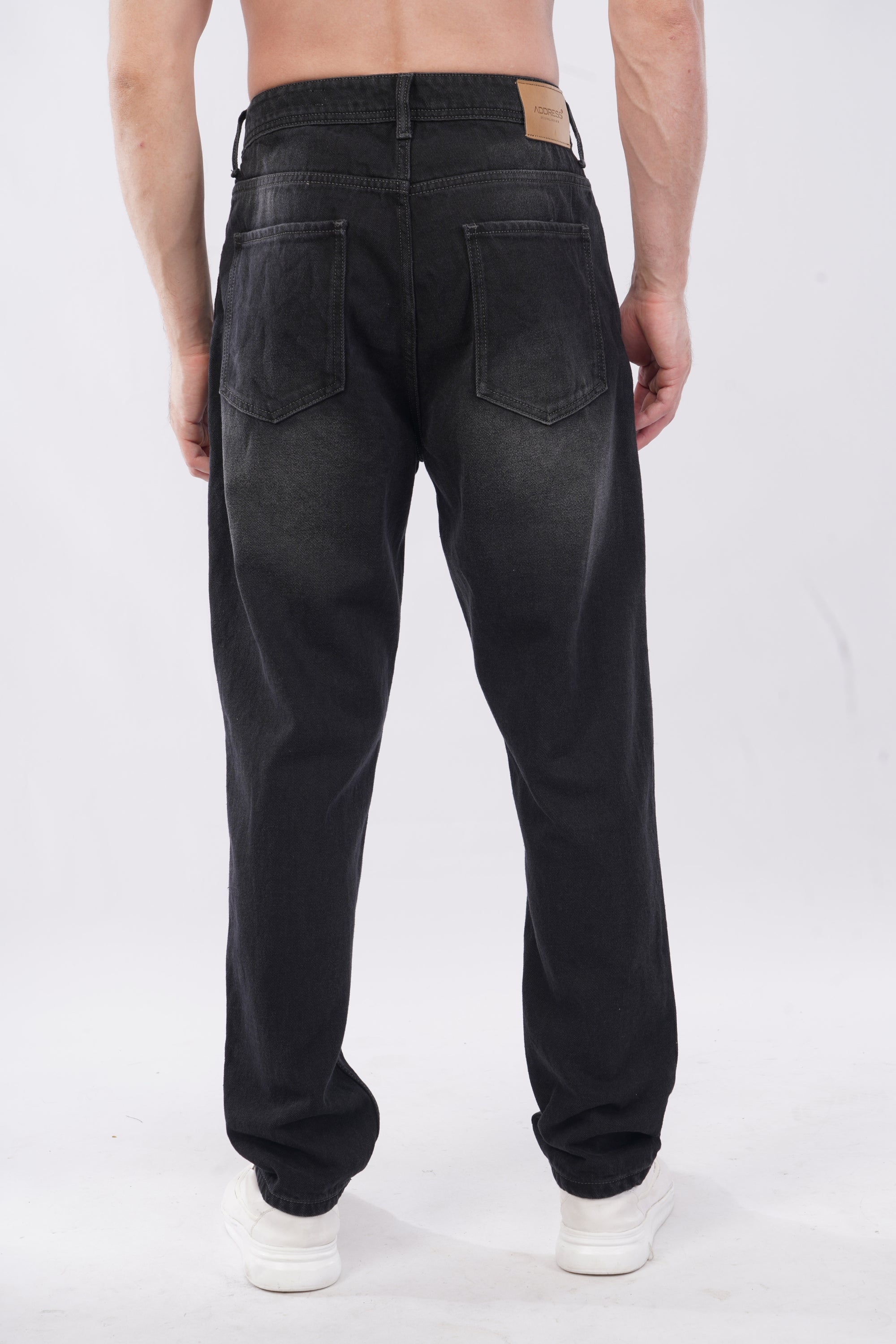 Comfort Fit Classic Black Denim Pants