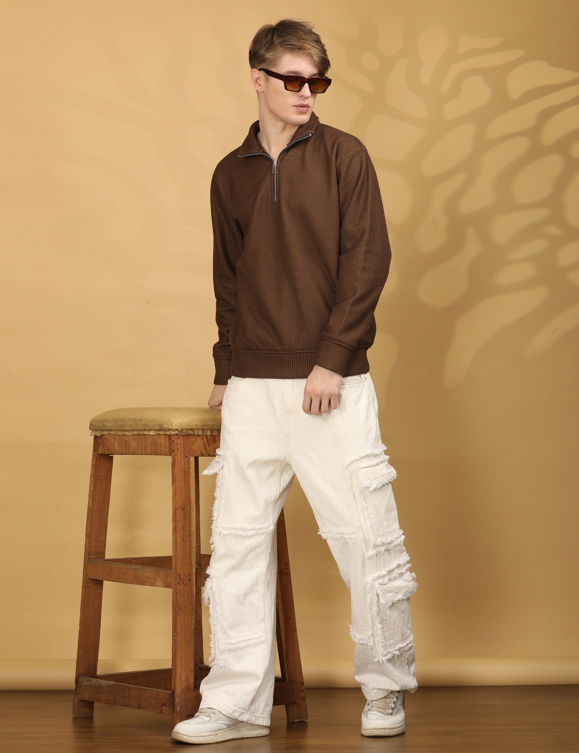 Sweatshirt Full Sleeve Regular Fit - Brown