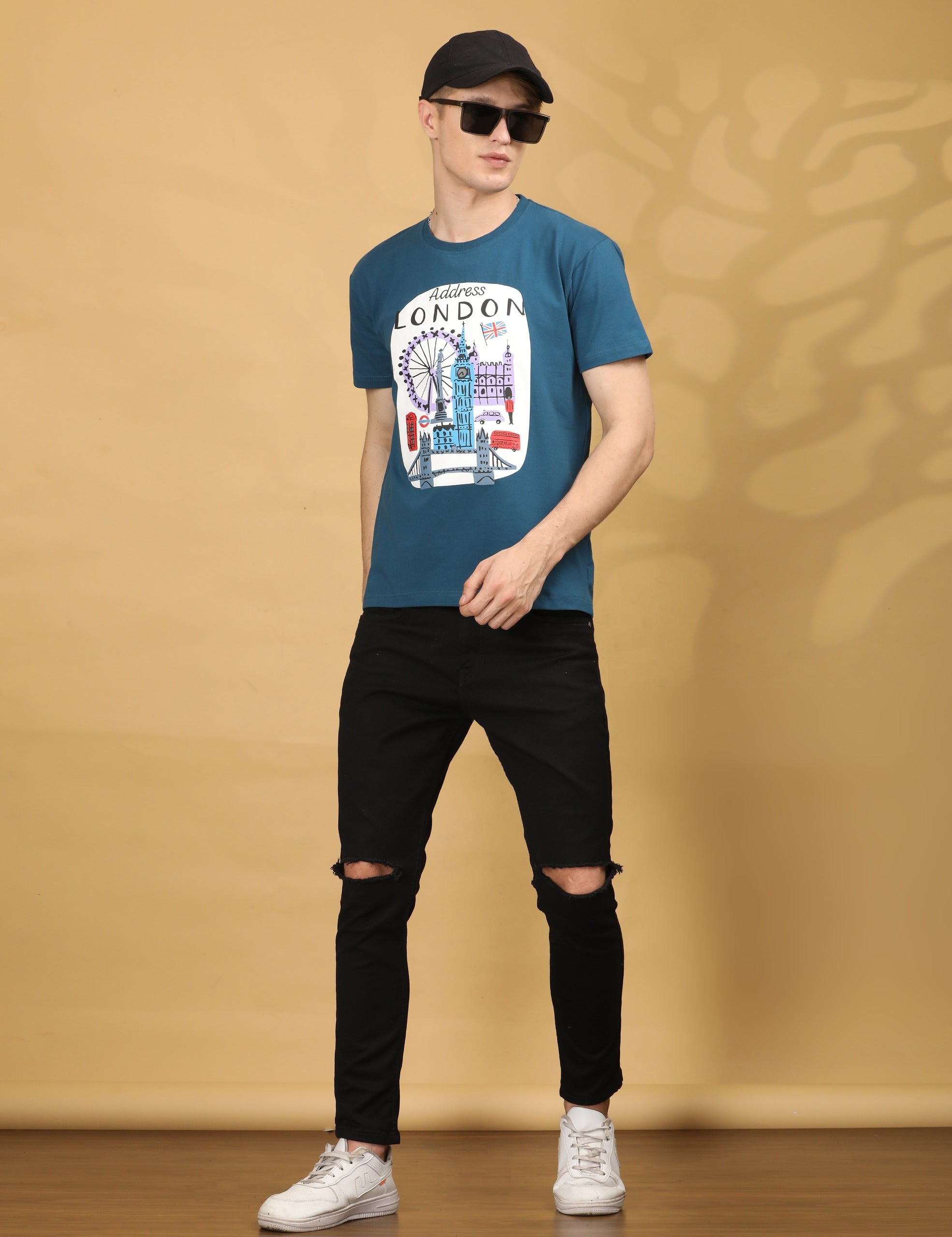 Round Neck Half Sleeve Regular Fit Air Force T-shirt