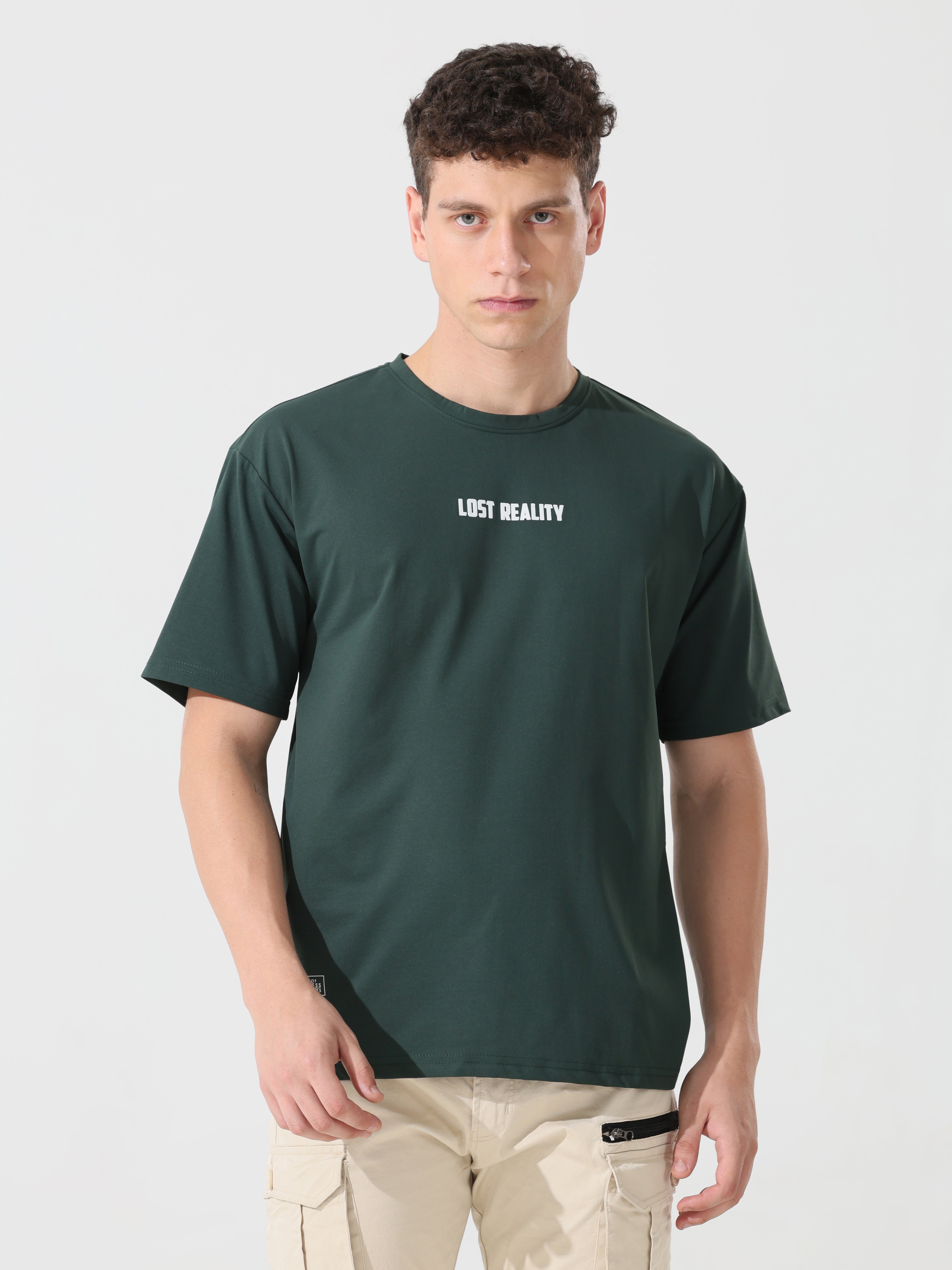 Lost reality Green half sleeve tee