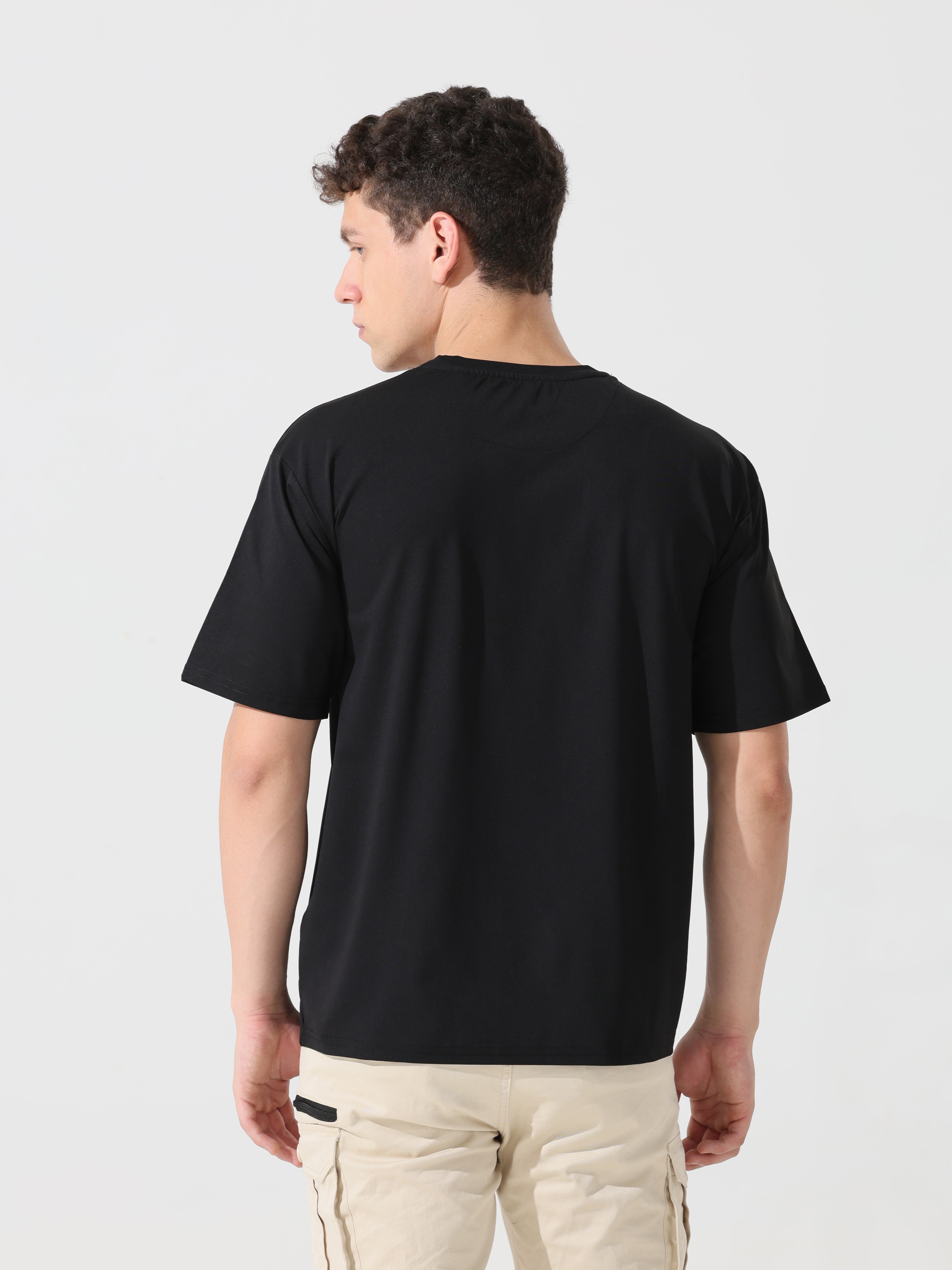 Lost reality Black half sleeve tee