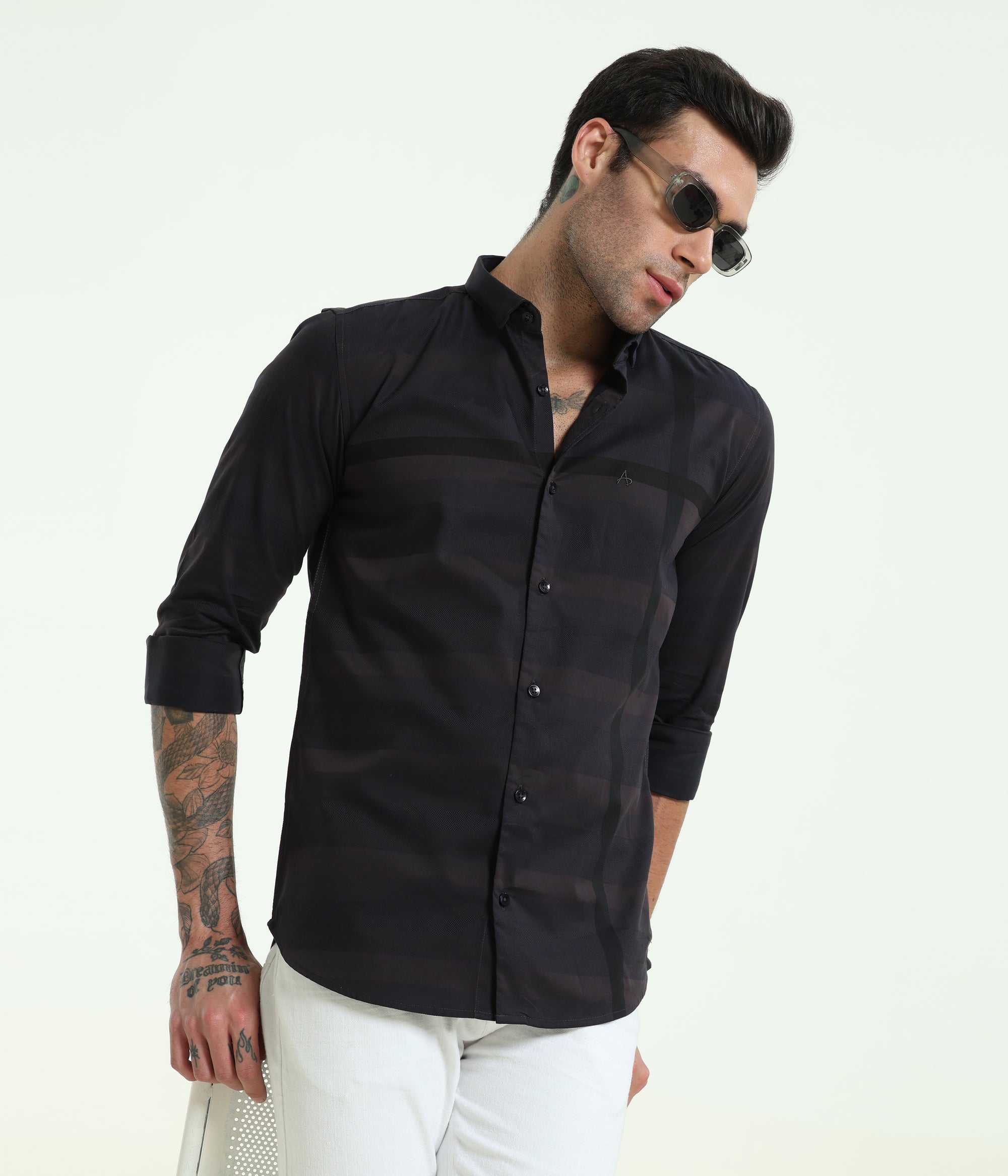 FULL SLEEVE DARK SMOKIE SHIRT