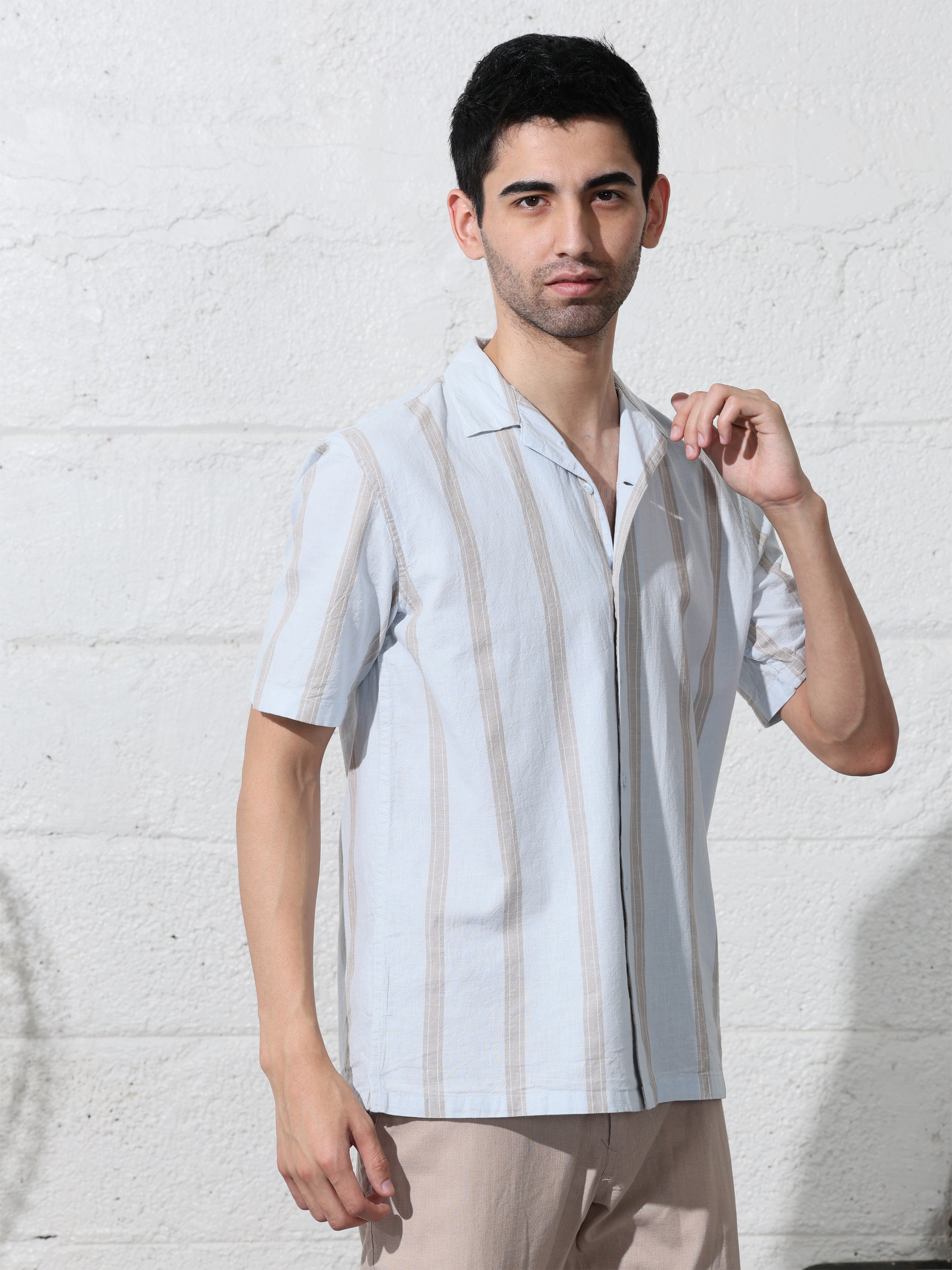 LT Ice Blue Stripe shirts - Address pro